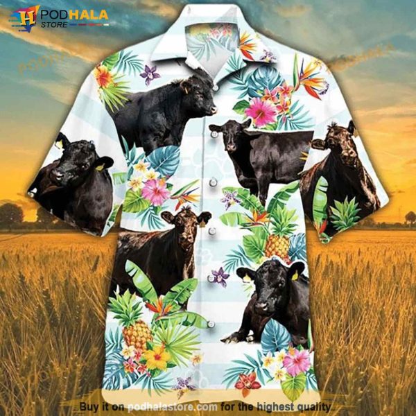 Cow 3 Print Hawaiian Shirt