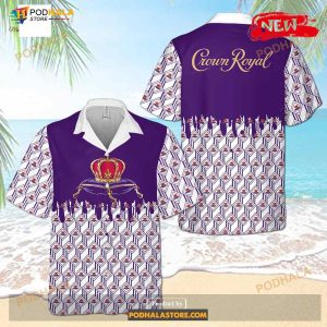 Crown Royal Hot Luxury Purple Design Funny Hawaiian Shirt