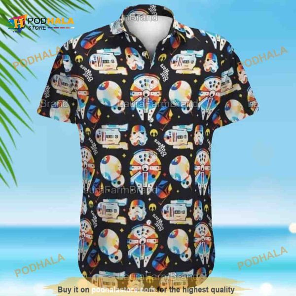 Cute Star Wars Icons Funny Hawaiian Shirt