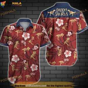 Daddysaurus Hawaiian Shirt