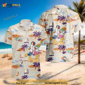 Daisy And Donald Duck Tropical Funny Hawaiian Shirt