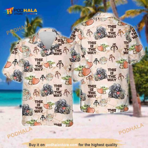 Darth Vader And Baby Yoda Star Wars Funny Hawaiian Shirt