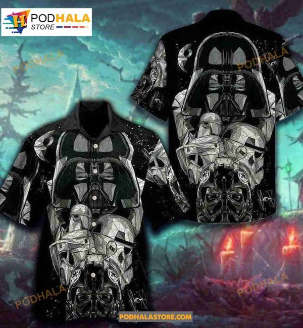 Darth Vader Short Sleeve Button Star War Super Soft Rayon Pineapples Hawaiian Shirt