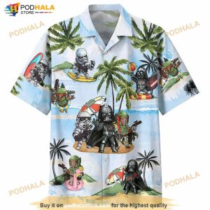 Darth Vader Star Wars Summer Vacation Print Hawaiian Shirt