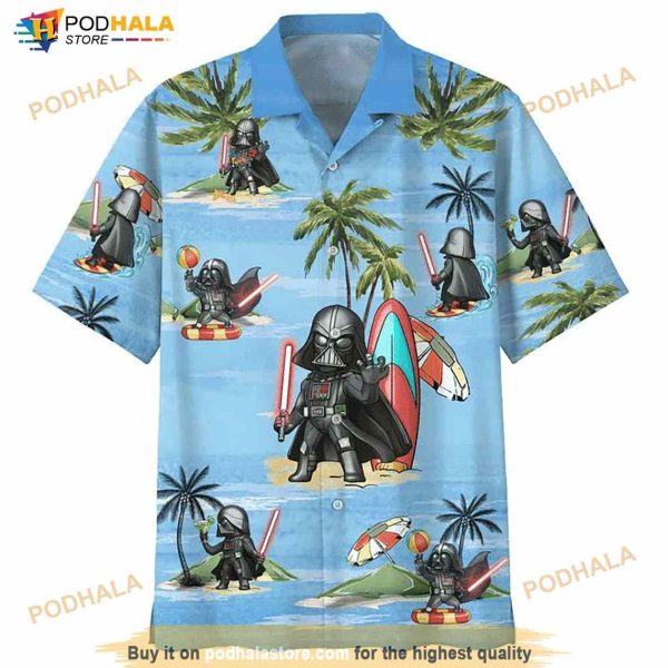 Darth Vader Summer Time Print Hawaiian Shirt