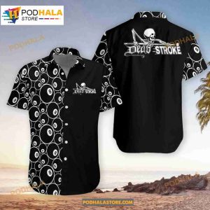 Dead Stroke Billiards Aloha Illustrated Billiard Hawaiian Shirt