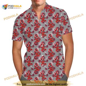 Deadpool Stitch Funny Hawaiian Shirt Summer Gift For Superhero Fans