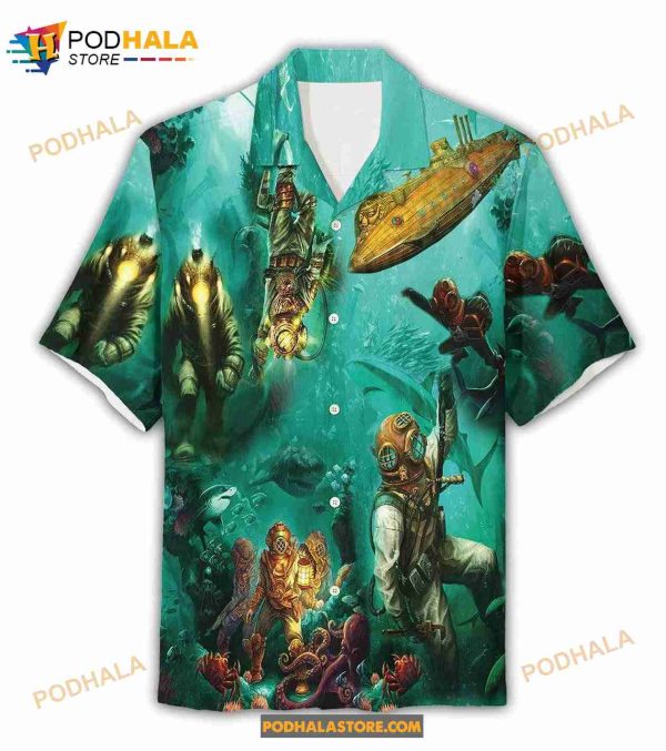 Deep Sea Driver Scuba Scuba Diving Summer Diver Hawaiian Shirt