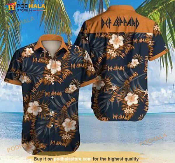 Def Leppard Rock Band Hawaiian Shirt