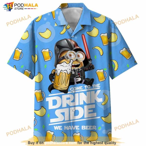 Despicable Me Minions Come To The Drink Side We Have Beer Hawaiian Shirt