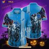 Detroit Lions Halloween-aloha Shirt Halloween Funny Hawaiian Shirts