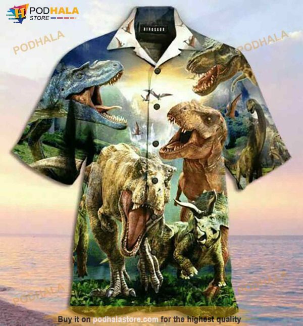 Dinosaur I Am Roarsome Hawaiian Shirt