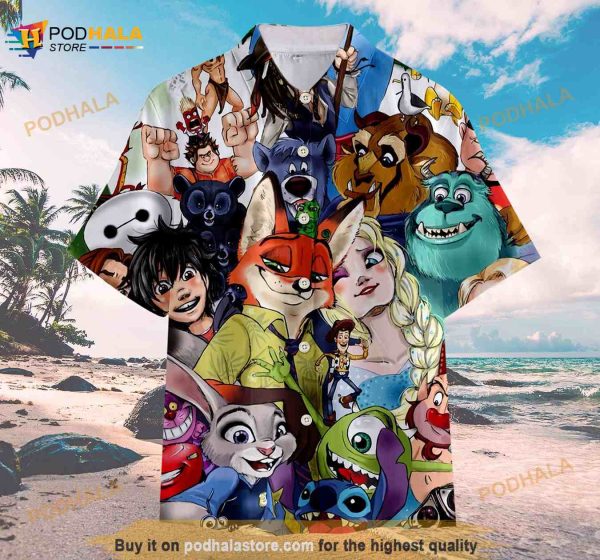 Disney All Characters Collection Funny Hawaiian Shirt Gug