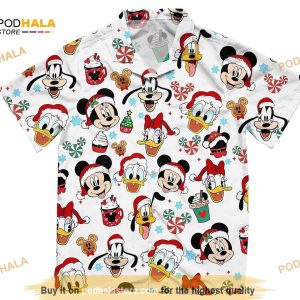 Disney Christmas Mickey Mouse And Friends Hawaiian