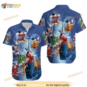 Disney Fantasia Sorcerer Mickey Funny Hawaiian Shirt