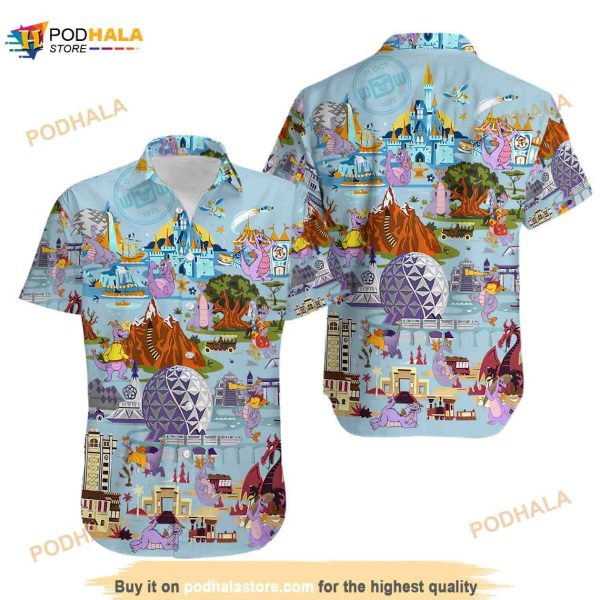 Disney Figment Funny Funny Hawaiian Shirt