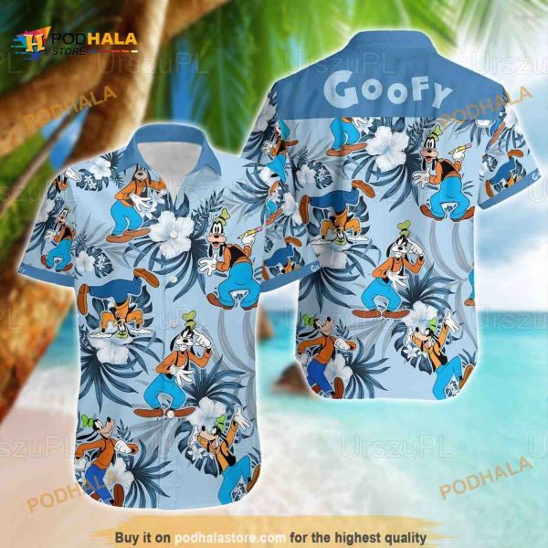 Disney Goofy Hibiscus Hawaiian Shirt