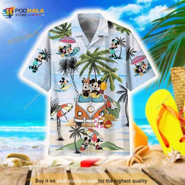 Disney Mickey Mouse Funny Hawaiian Shirt Nry