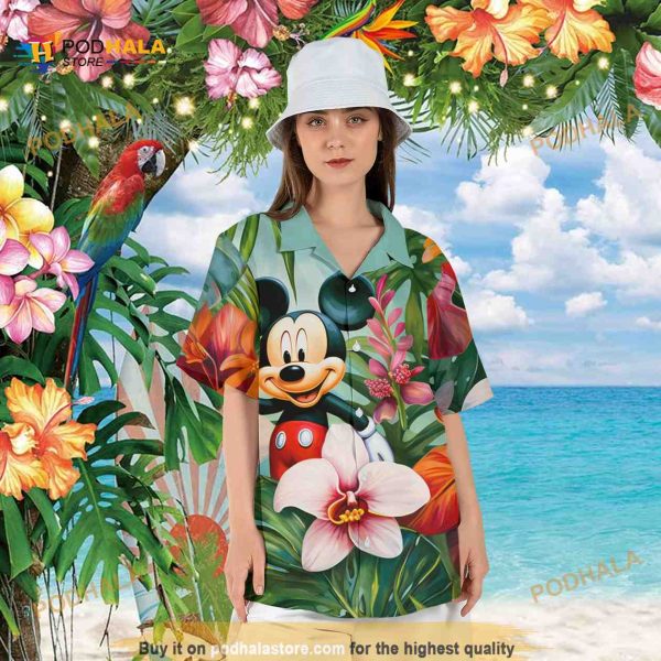 Disney Mickey Mouse Tropical Summer Vacation Hawaiian