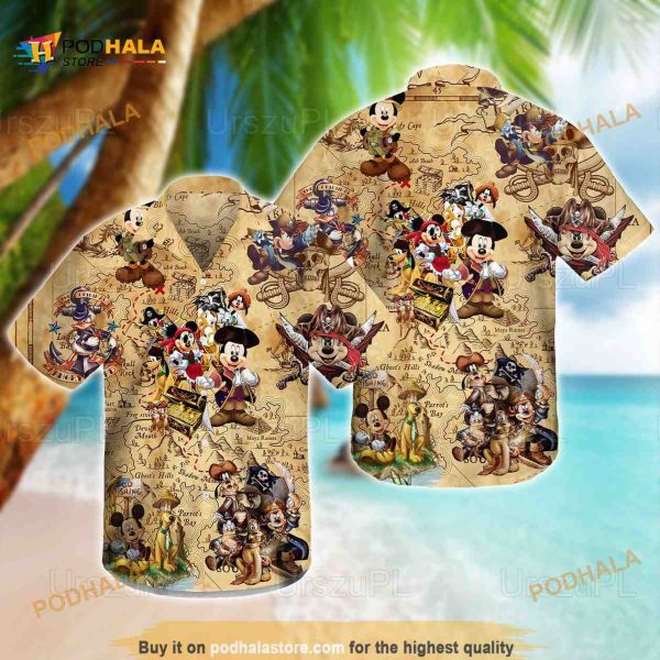 Disney Mickey Pirates Hawaiian Shirt