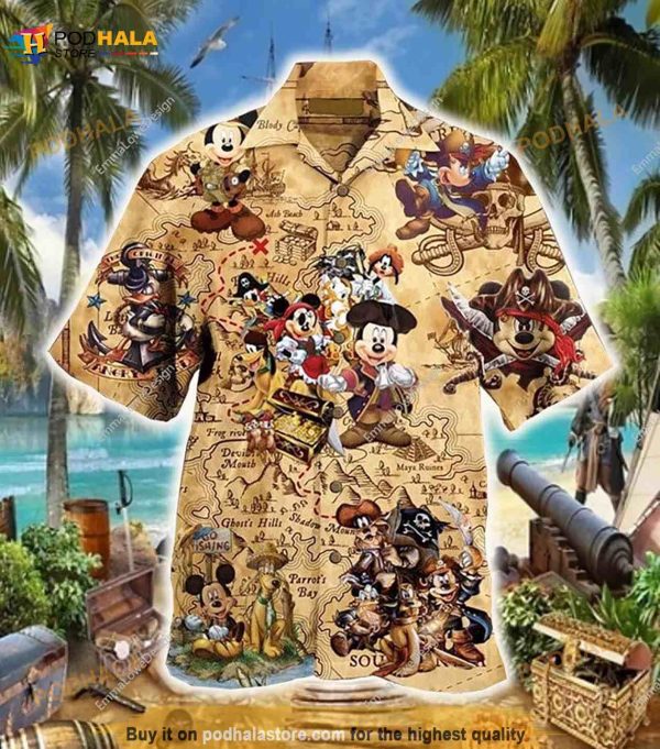 Disney Pirate Funny Hawaiian Shirt