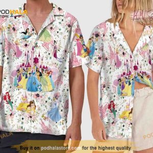 Disney Princess Castle Hawaiian Shirt