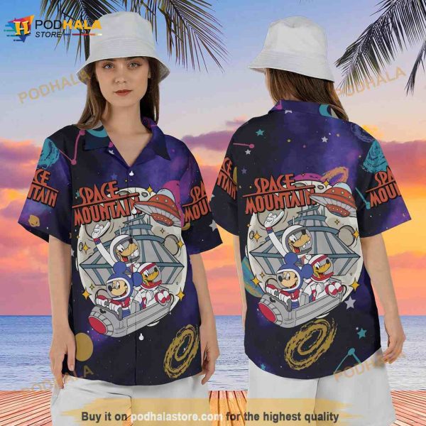 Disney Space Mountain Funny Hawaiian Shirt