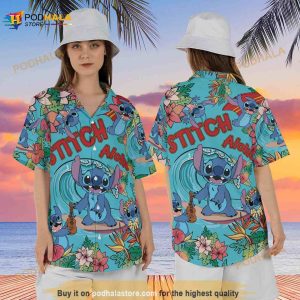 Disney Stitch Aloha Funny Hawaiian Shirt