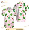 Disney Tangled Pascal And Heart Floral Hawaiian Shirt