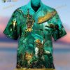 Diver In The Ocean Print Hawaiian Shirt