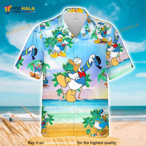 Donald Duck Funny Hawaiian Shirt