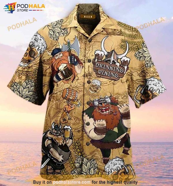 Dragon Island Drinking Viking Hawaiian Shirt