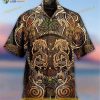 Dragon Viking Print Hawaiian Shirt