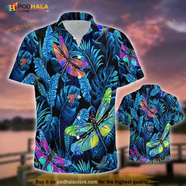 Dragonfly Tropical Hawaiian Shirt