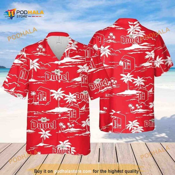 Duvel Beer Beach Pattern Funny Hawaiian Shirt