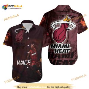 Dwyane Wade 3 Miami Heat Funny Hawaiian Shirt Gift For Basketball Lovers