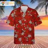 Elvis Presley Blue Red Color Unisex Summer Short-sleeve Hawaiian Shirt