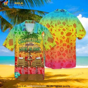 Enjoy The Summer Holiday Summertime And The Livin Is Easy Hawaiian Shirt