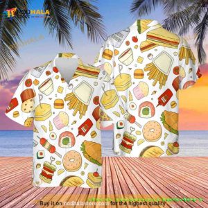 Fast Food Elements Aloha Funny Hawaiian Shirt