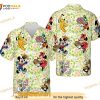 Funny Hawaiian Shirt For Men Mouse And Groofy Flower And Garden Blue