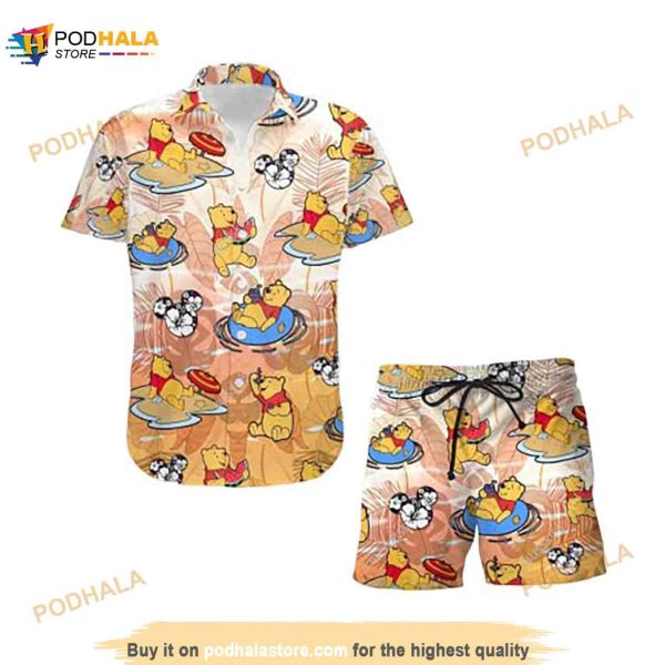 Funny Hawaiian Shirt For Men Pooh Character Movie Bear The