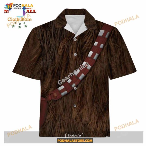 Gearhomies Unisex Funny Hawaiian Shirt Wookiee 3D Apparel