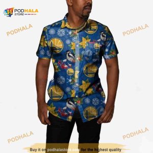 Golden State Warriors Mistletoe Hawaiian Shirt