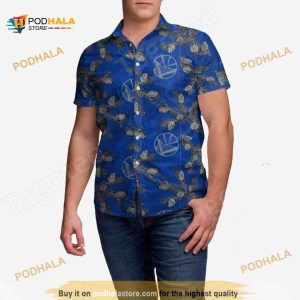 Golden State Warriors Pinecone Hawaiian Shirt