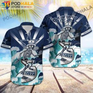 Grateful Dead NFL Dallas Cowboys Hawaiian Shirt