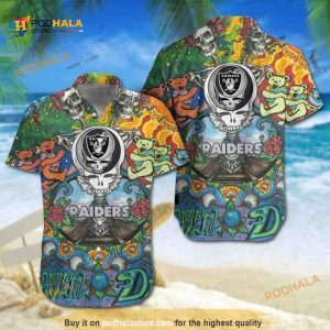 Grateful Dead NFL Las Vegas Raiders Funny Hawaiian Shirt