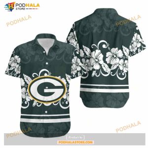 Green Bay Packers Hibiscus Flowers Hawaii Shirt Summer Collections