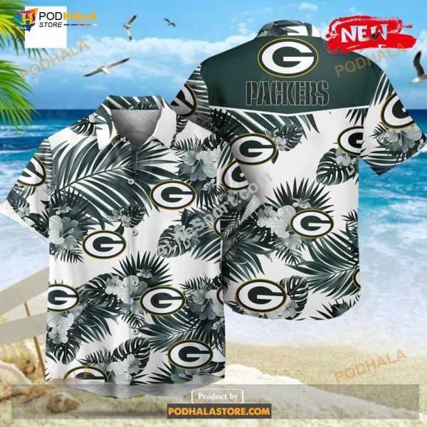 Green Bay Packers NFL Palm Leaves Hot Summer Collection Funny 3D NFL Hawaiian Shirt