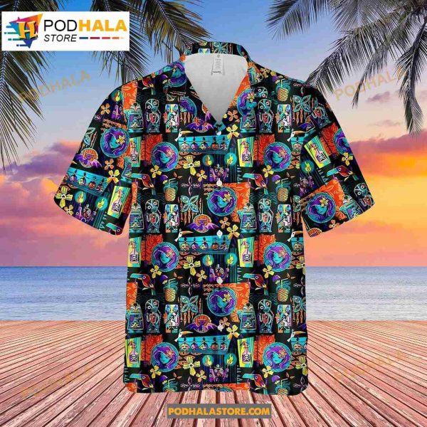 Halloween All Spirits Gothic Cartoon Horror Unisex Hawaiian Shirt