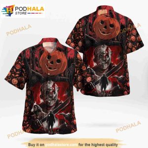 Halloween Horror Michael Myers 3D Funny Hawaiian Shirt